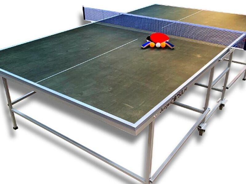 PING PONG PLEGABLE CON RUEDAS GREEN FOREST