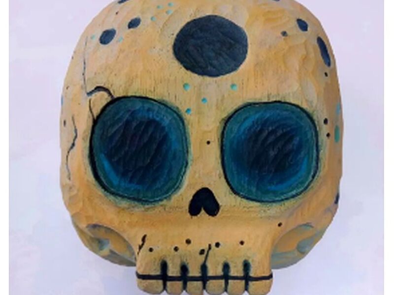 Escultura Skullart Perú