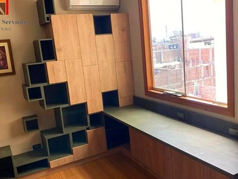 Estante escritorio empotrado Perú