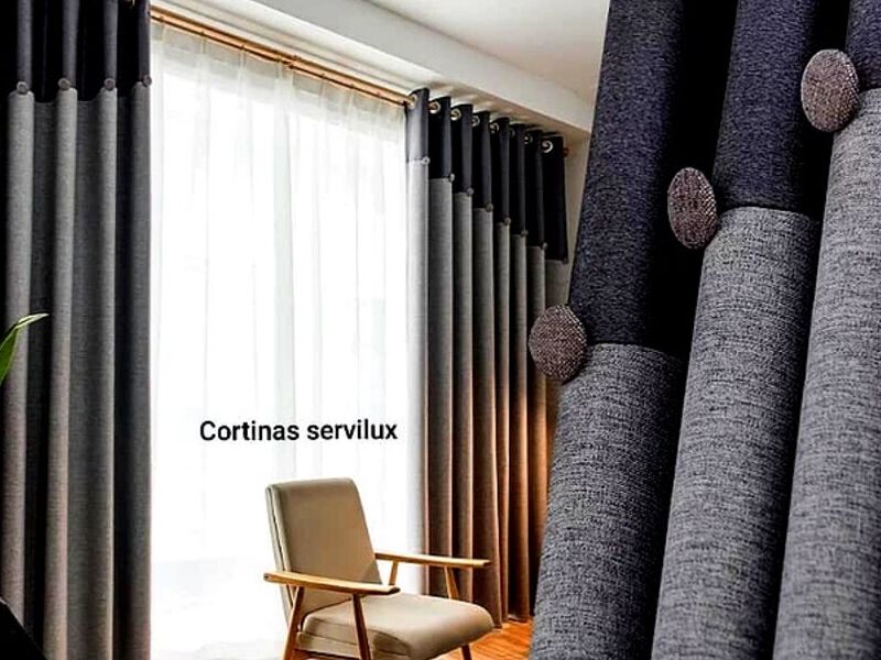 Cortina Ripplefold Gris Peru