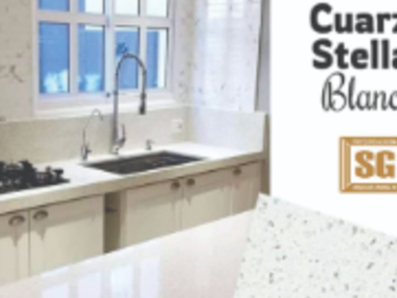 Mesón Cuarzo Stellar Blanco PERU