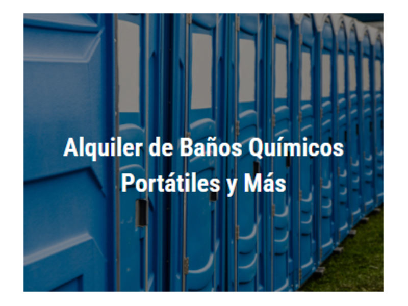 Alquiler de baños con lavamanos Peru 