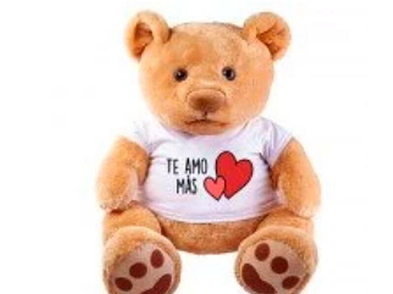PELUCHE GIGANTE TE AMO MÁS PERÚ