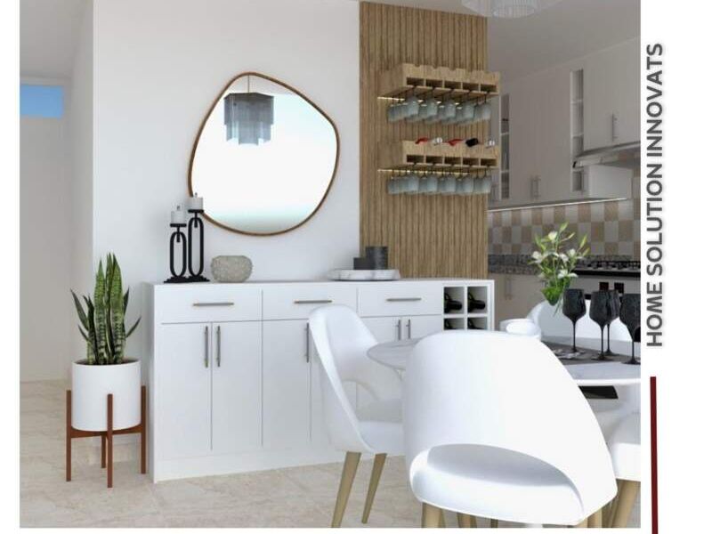 Mueble recibidor con coperos Perú