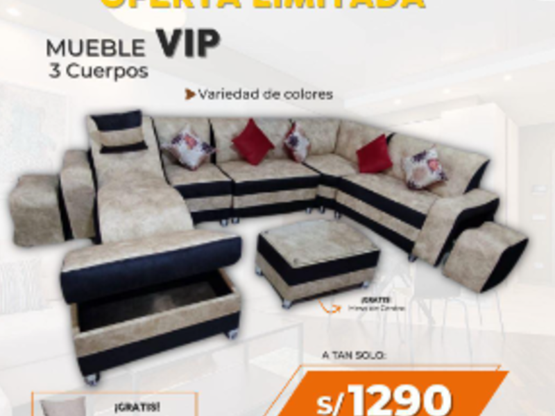 Juego de Muebles VIP 3 cuerpos Peru