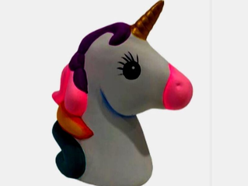 Adorno ceramica unicornio Perú
