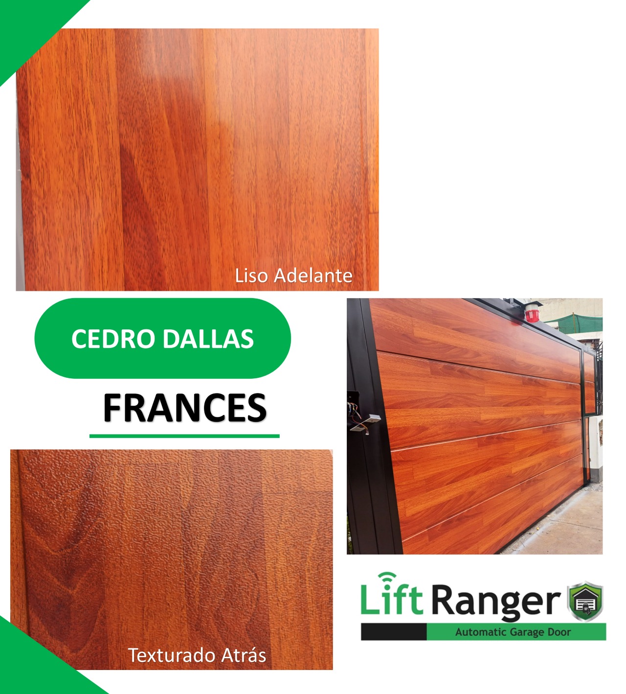 Puertas Garage Cedro Dallas Fránces Perú Liftranger