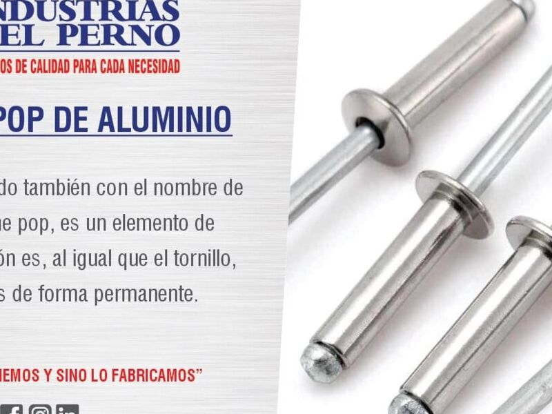 Remache pop aluminio