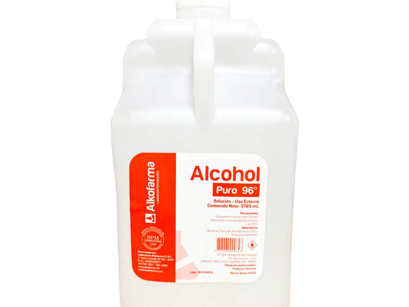 Alcohol Puro 96° Galón Perú