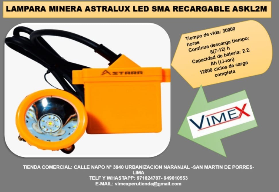 Lampara minera led