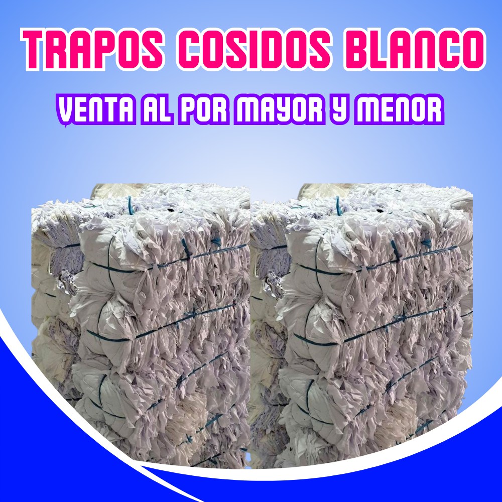 Trapo cocido blanco