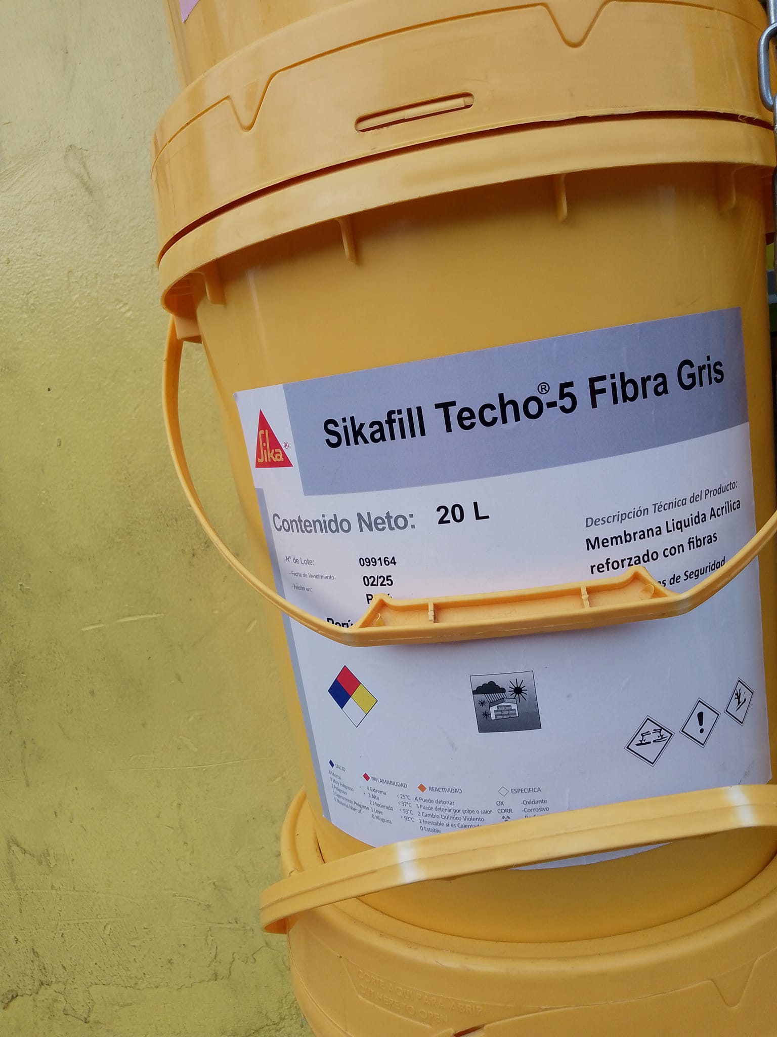 Sikafill Techo"-5 Fibra gris