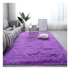 Alfombras morada de peluche