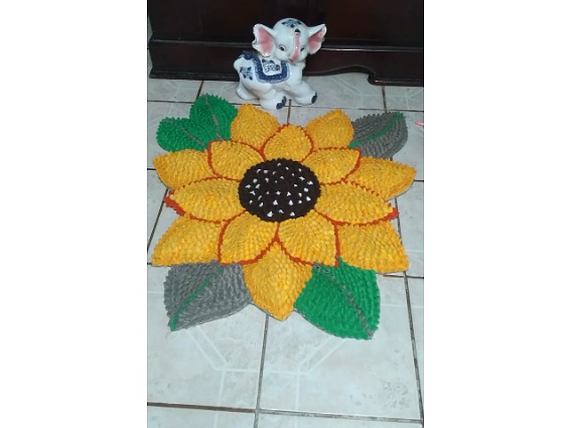 Alfombras Perú Alfombra Girasol Alfombras Artesanales Isa