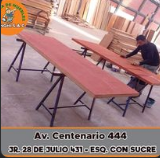 mesa exterior madera Perú