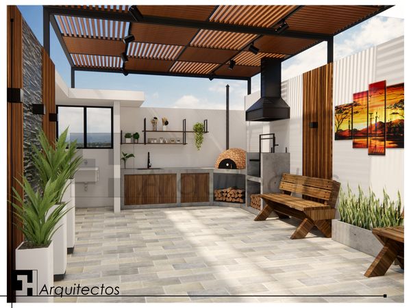Diseño Terraza  interior Perú