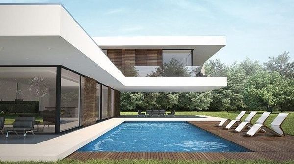 Diseño casa piscina  Perú 
