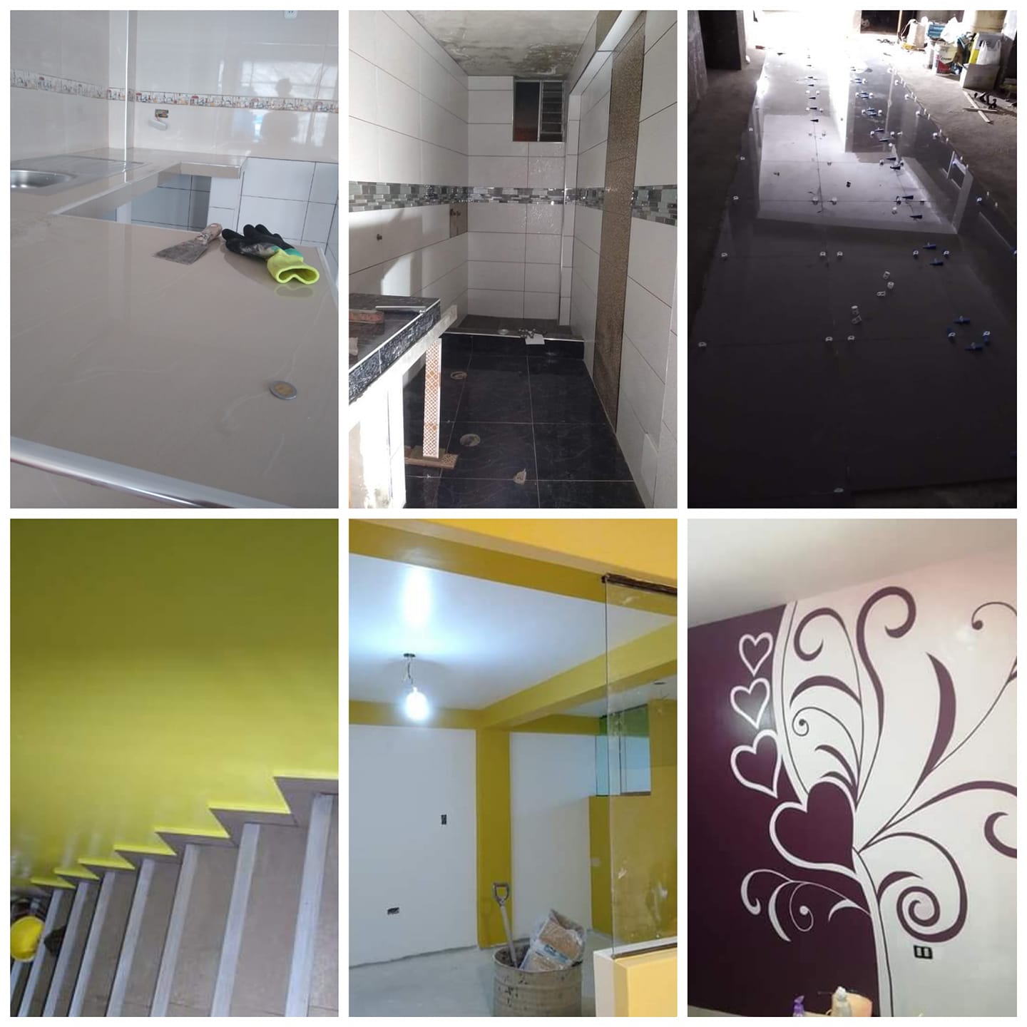 Acabado de interiores en porcelana