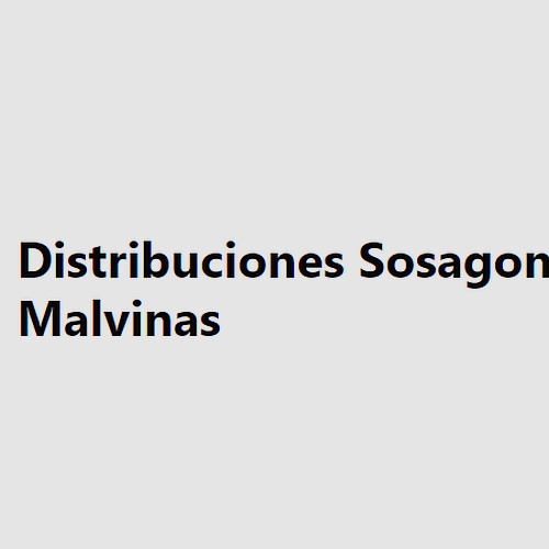 Distribuciones Sosagon Malvinas 