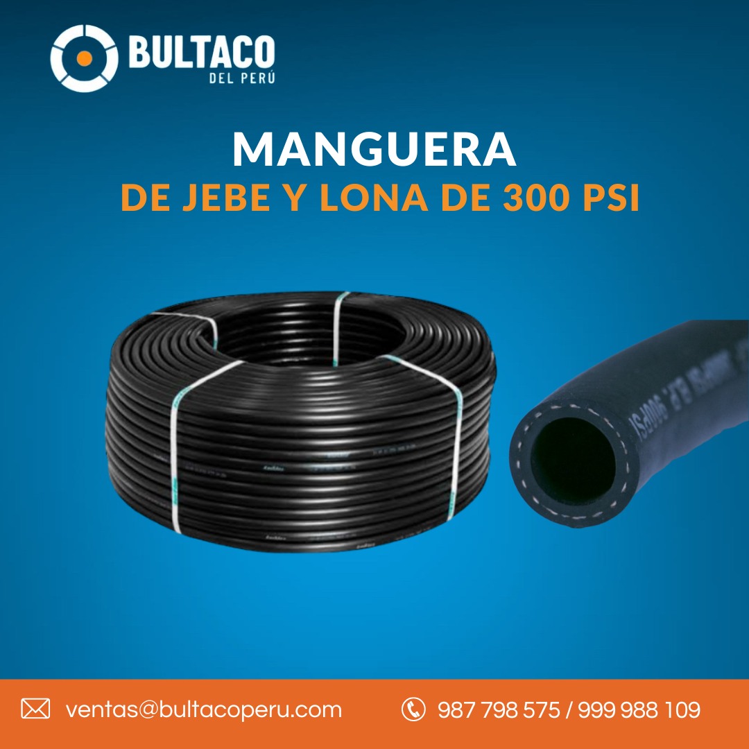 Manguera de JEBE y Lona