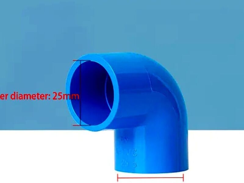 Codo PVC azul Perú