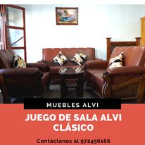 Juego de muebles cafés de sala