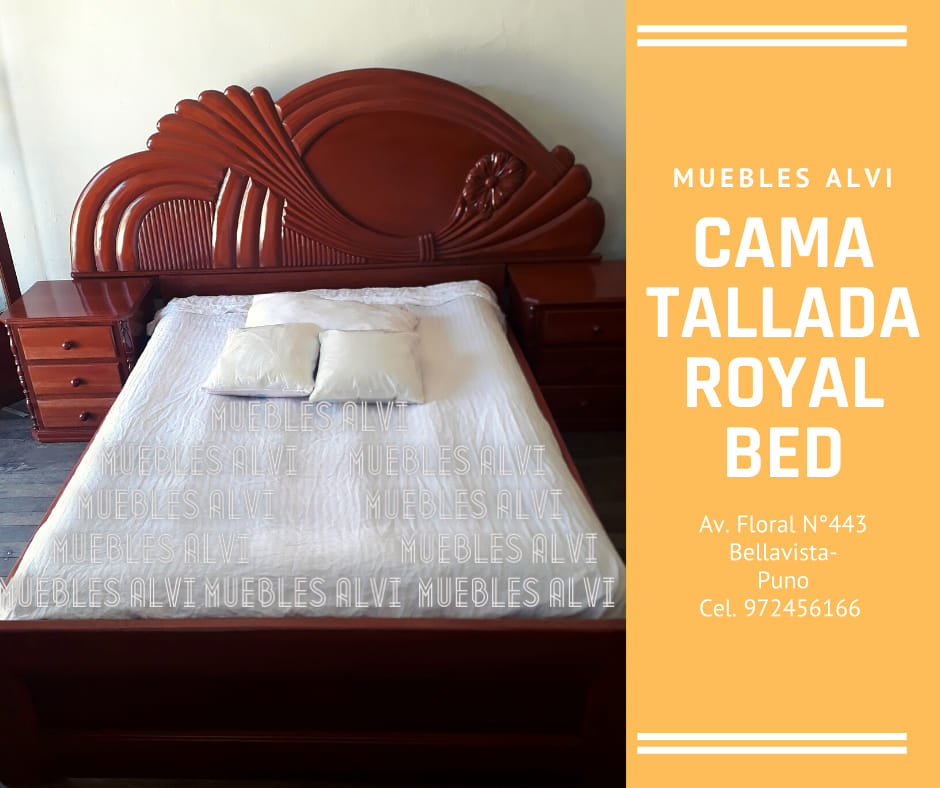Cama tallada royal bed