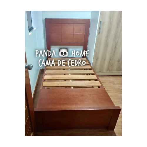 Cama de cedro a cuadros