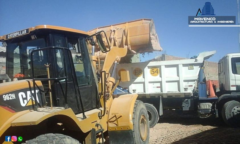 Relleno construcción Arequipa Perú