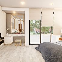 Acabado de interiores para dormitorios