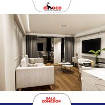 Diseño de interiores para sala-comedor