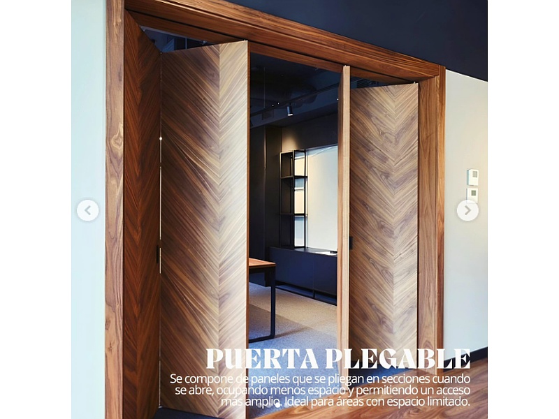 Puertas plegables de madera Perú