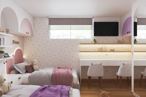 Diseño dormitorio Femenino Perú 