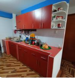 muebles cocina rojos Perú