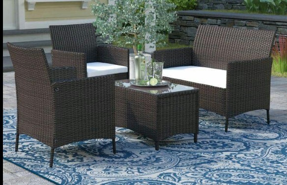 4 set sofa de mimbre sintetico PERÚ 