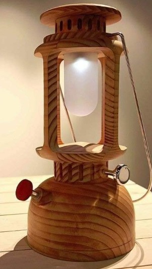 Lampara de techo en madera PERÚ 