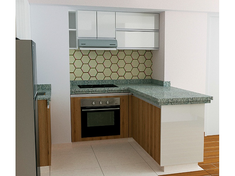 Mueble de Cocina Gris Caoba Perú