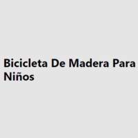 Bicicleta De Madera Para Niños