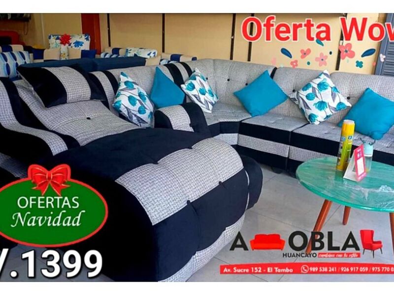 juego de sala azul Huancayo