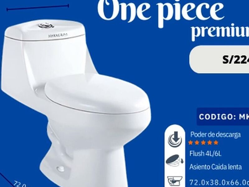 Inodoro One Piece Premium Perú