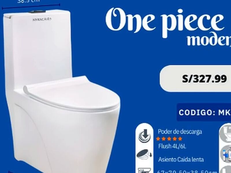 Inodoro One Piece Moderna Perú