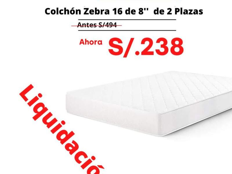 Colchón ZEBRA 2 PLAZAS Perú