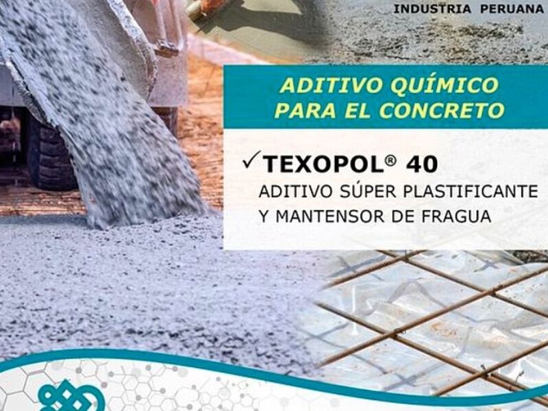 Aditivo químico para concreto Texopol 40 Perú