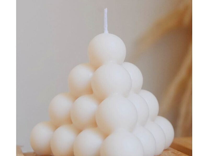 Vela decorativa Pirámide Bubble perú