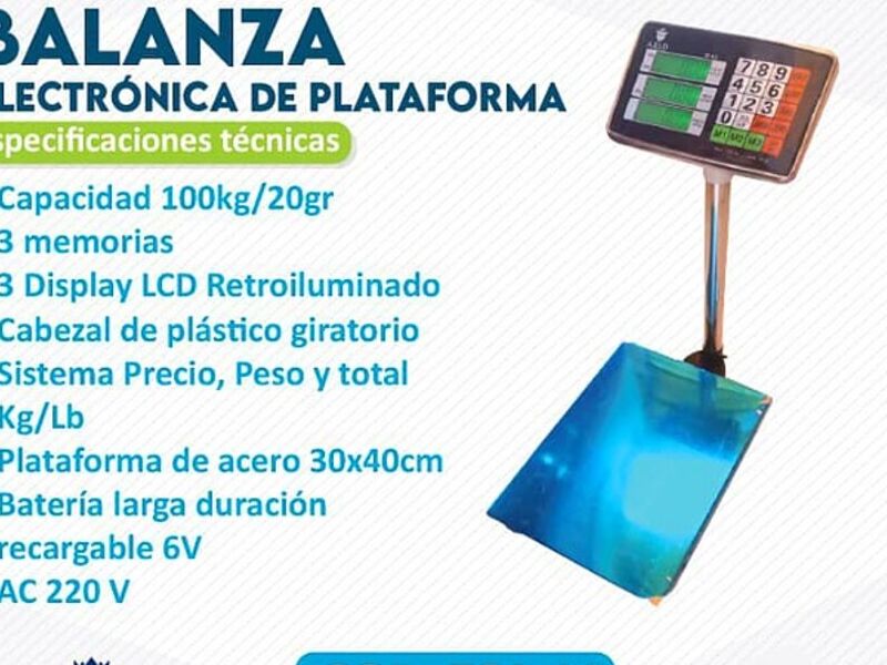 Balanza Electrónica de Plataforma Perú