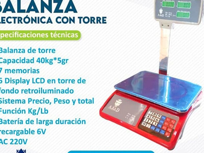 Balanza con Torre Perú