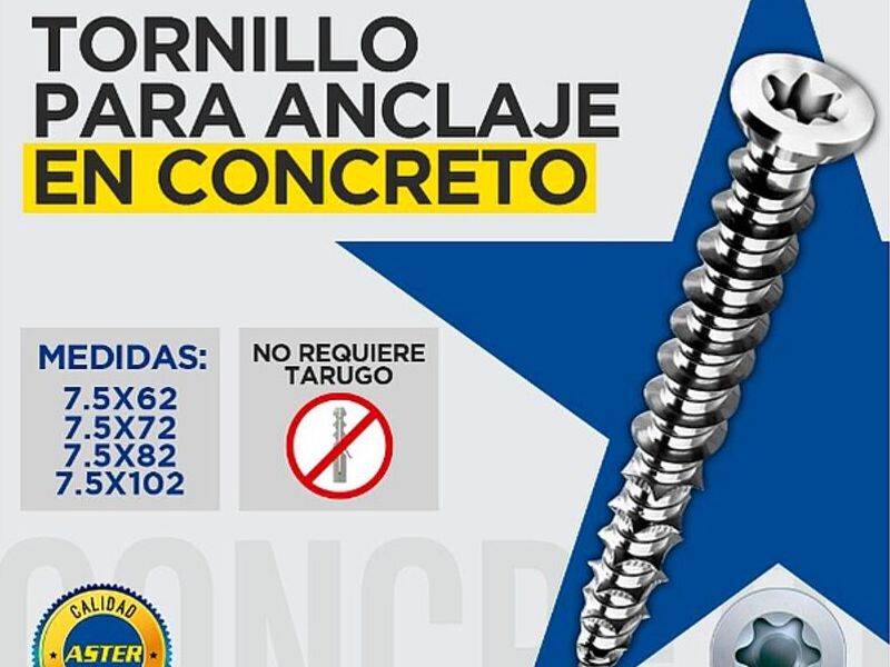 Tornillo para Concreto Perú