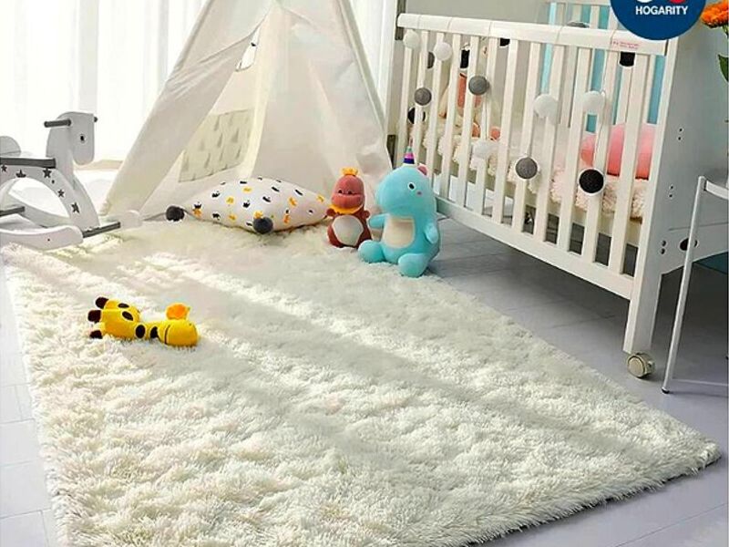 Alfombra peluche blanca Perú