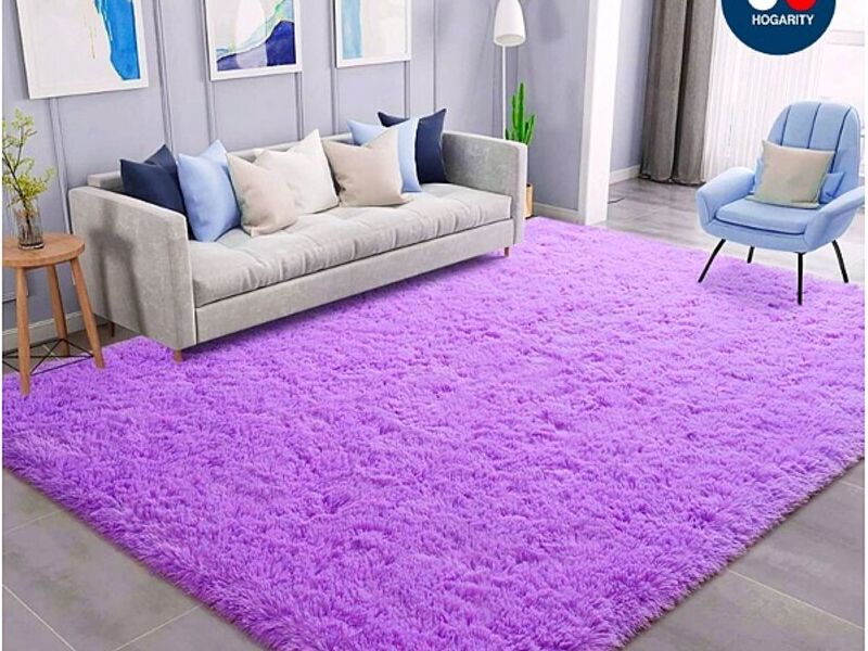 Alfombra peluche morada Perú