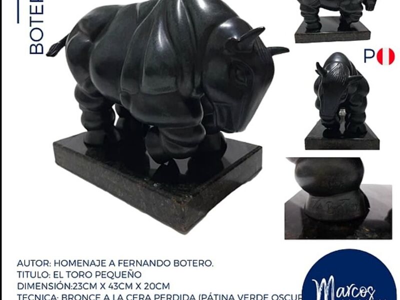 Escultura toro pequeño Perú